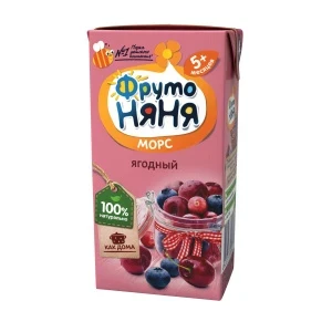 Фото для Морс ФрутоНяня клюква-черника-вишня 200мл с 5мес