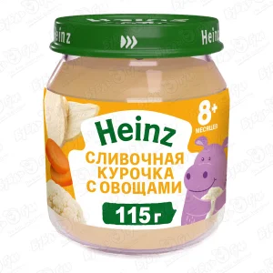 Пюре Heinz курочка с овощами 115г с 8мес