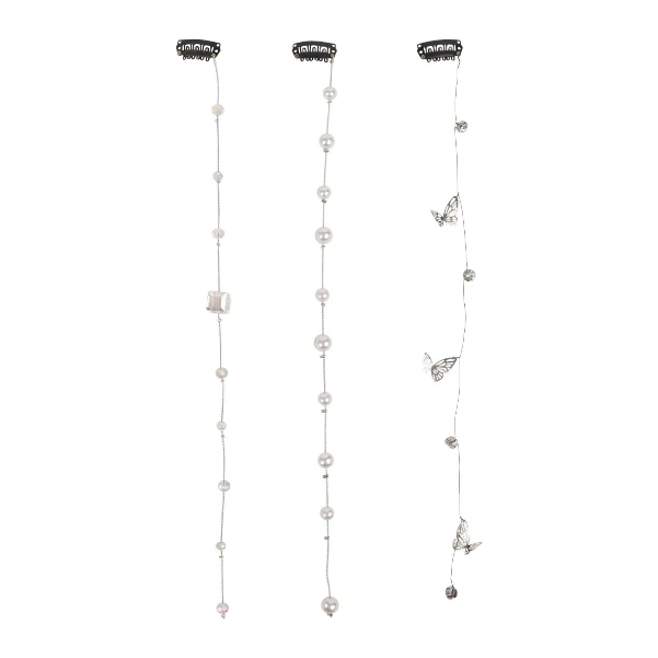 Фото для Украшение для волос Lilly & Mia Бабочки Жемчужины Бусины в ассортименте