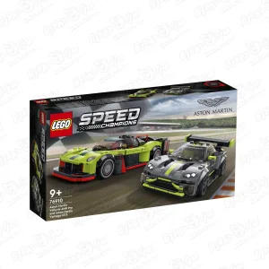 Конструктор LEGO SPEED CHAMPIONS Aston Martin Valkyrie AMR Pro и Vantage GT3 с 9лет