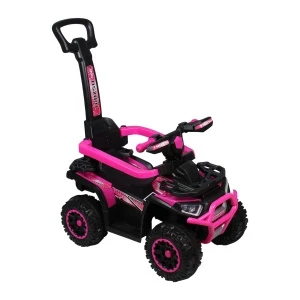 Фото для Толокар Квадроцикл Lanson Toys с ограничителями и съемной ручкой черно-розовый