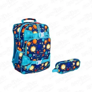 Фото для Комплект Планеты рюкзак и пенал синий