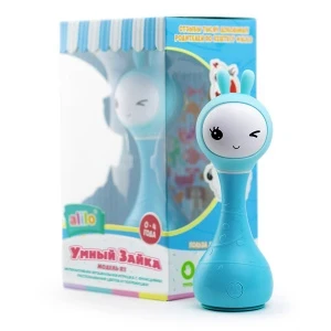 Фото для Игрушка обучающая Умный зайка Alilo R1 голубая