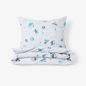 Фото для Комплект постельного белья Buburu Baby Космонавт ясельный хлопок 3предмета