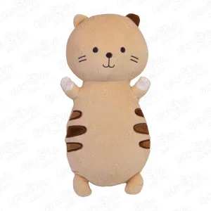 Фото для Игрушка-подушка Кот с пятнышками на боках бежевый