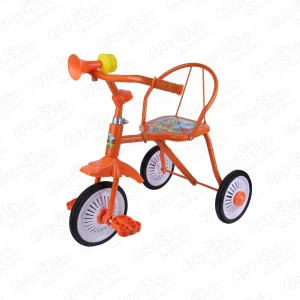 Велосипед трехколесный оранжевый