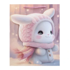 Фото для Пакет подарочный Зайчики 32х26х10см в ассортименте