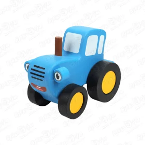 Игрушка деревянная Синий трактор