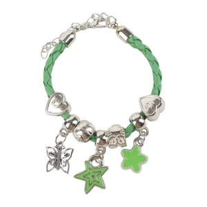 Фото для Браслет с подвесками нежного зеленого цвета