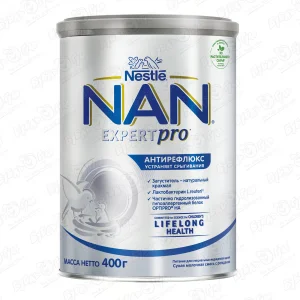 Смесь Nestle NAN EXPERTPRO антирефлюксная 400г с 0мес БЗМЖ