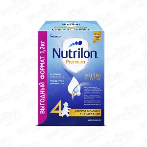 Молочко Nutricia Nutrilon Premium 4 молочная 1200г с 18мес БЗМЖ