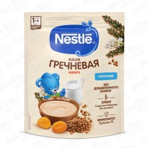 Фото для Каша Nestle молочная гречневая с курагой 200г с 5мес БЗМЖ