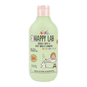 Фото для Пена гель и шампунь HAPPY LAB для купания Сладкое яблочко 300мл с 3мес