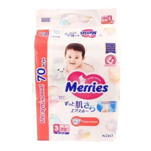 Фото для Подгузники Merries M 6-11кг 70шт