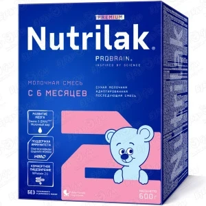 Фото для Смесь Nutrilak Premium 2 молочная 600г с 6мес БЗМЖ