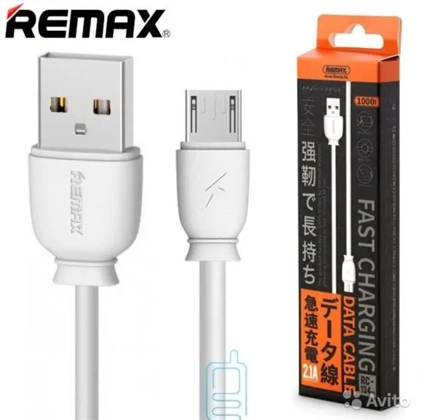 Кабель USB Remax RC-134m micro-USB 1м (белый)