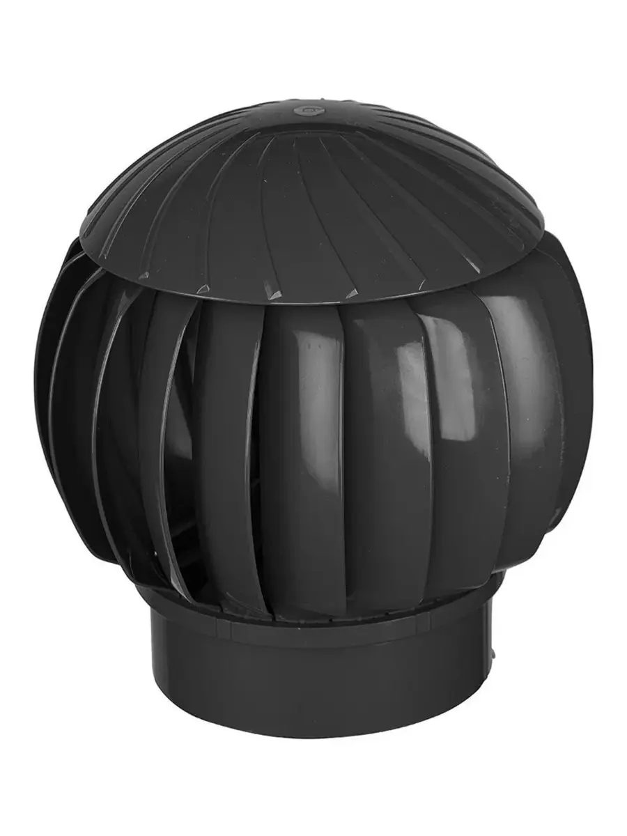 Вентиляционный нанодефлектор RRTV 160 Black ERA (пластик)