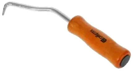Фото для Крюк для вязки арматуры 210 мм, деревянная ручка - Сибртех (84876)