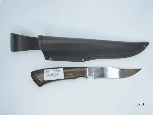 Нож "Скорпион"сталь Х12МФ (венге, мельхиор с проставкой+трубка)