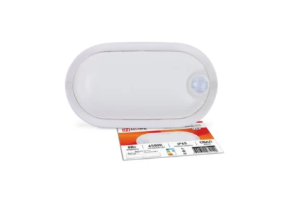 Фото для Светильник ASD СПП-Д-овал 8Вт 6500К 640ЛМ IP65 с датчиком движения IN HOME