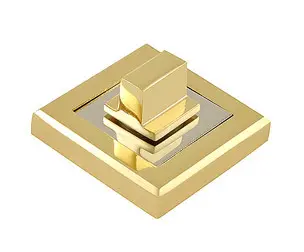 Завертка сантехническая квадратная золото/хром PALLADIUM