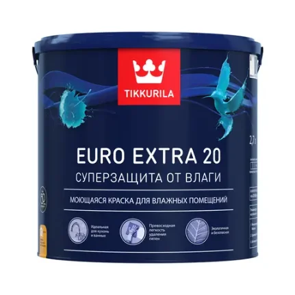 TIKKURILA Краска "Euro Extra 20" основа А 9,0 л