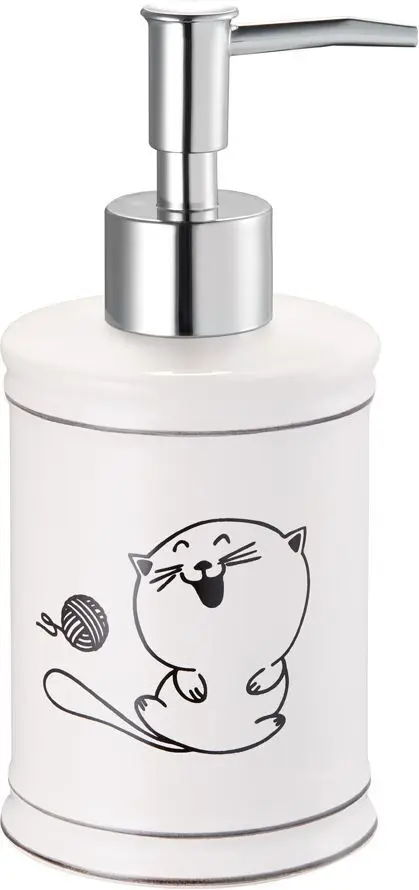 Дозатор для жидкого мыла настольный,керамика, Happy Cats