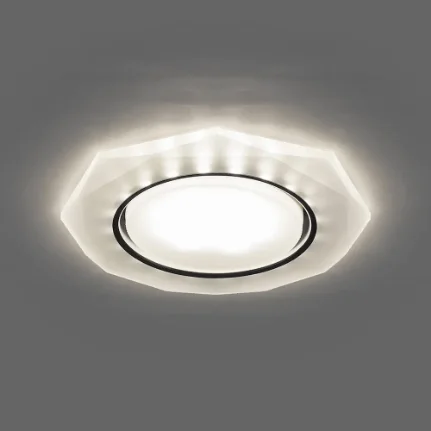 Фото для Светильник точечный CD5021 с LED-подсветкой матовый белый ФЕРОН