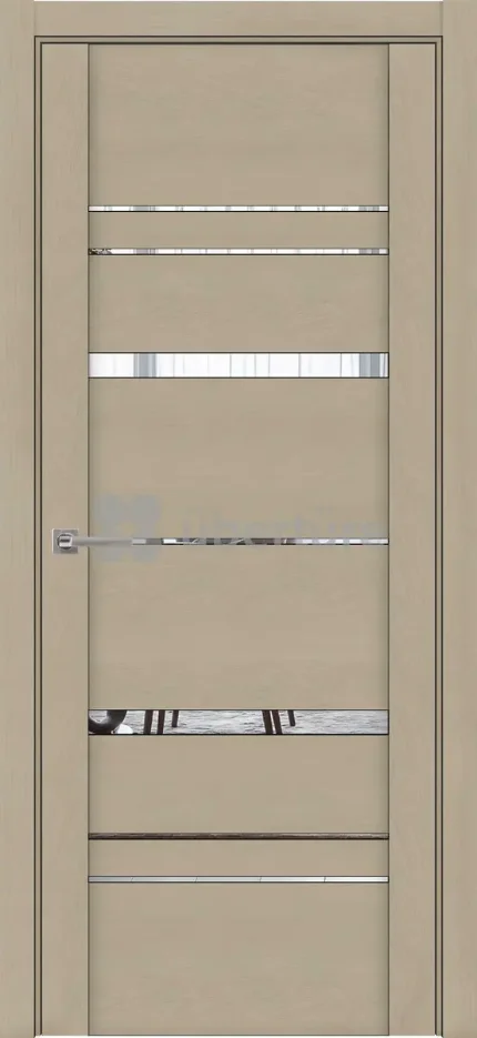 Щит МДФ софт кремовый, зеркало, для входных дверей Брест 850 Город Мастеров