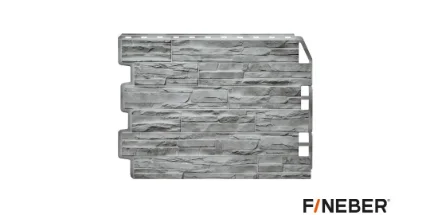 Фото для Панель фасадная FineBer Дачный Скол 3D-Facture, светло-серый 725*570 мм