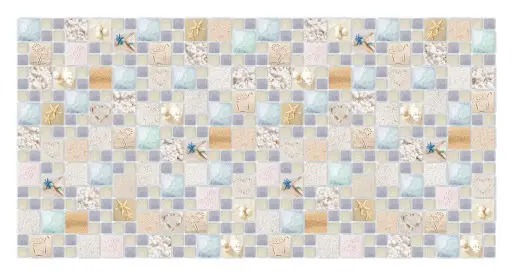Панель декоративная ПВХ мозайка Лагуна песчаная 955*480