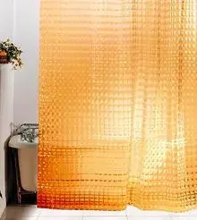 Фото для Штора для ванной комнаты ПВХ 3D оранжевая 180*180 SHOWER CURTAIN