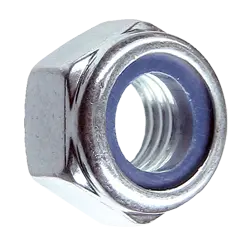Гайка с контрящим кольцом, шестигранная М12 (пакет, 6шт)