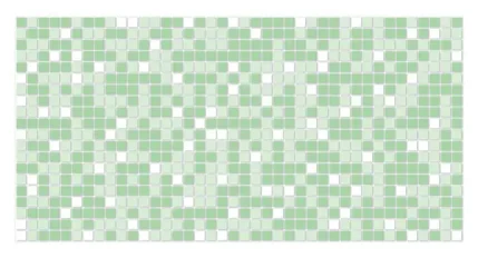 Панель декоративная ПВХ мозайка Зеленая 955*480