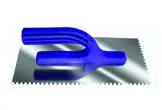 Гладилка зубчатая, пластиковая ручка,зуб 10*10 130*280 (270) мм HOBBI