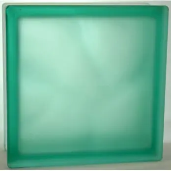 Стеклоблок Волна бирюза матовый 190*190*80 Glass Block
