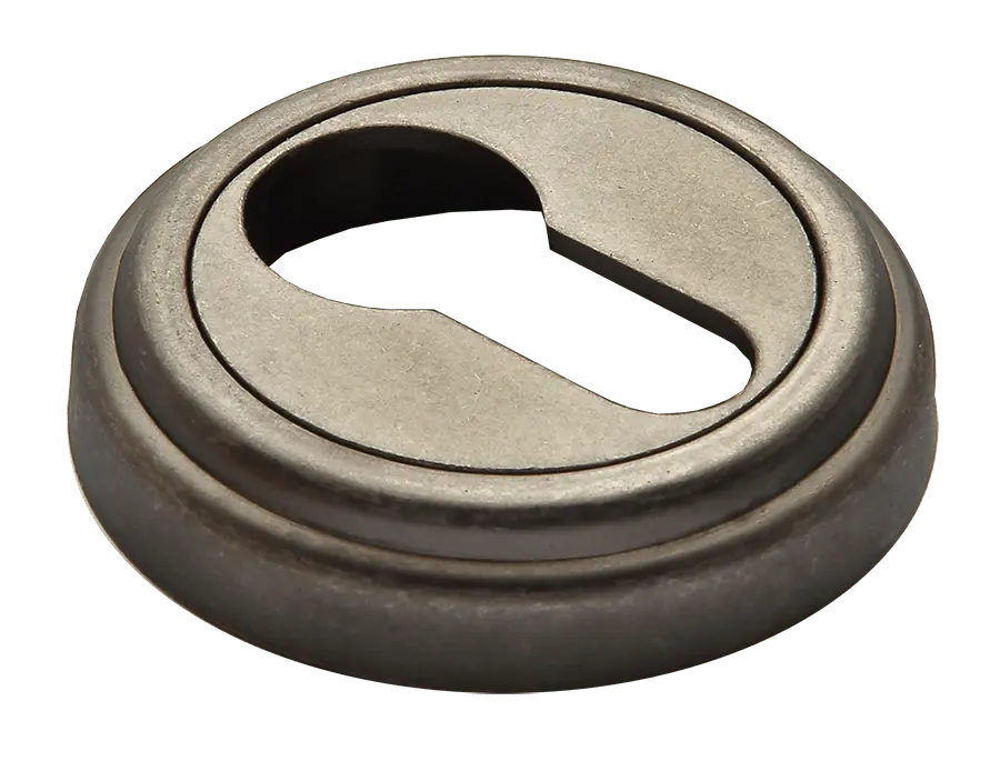 Накладка на ключевой цилиндр "CLASSIC" круглая старое матовое серебро Морелли