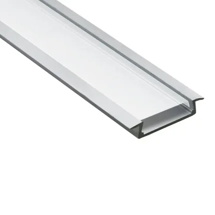 Фото для Профиль для светодиодной ленты широкий серебро 2000*20*10 мм ФЕРОН