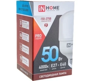 Фото для Лампа LED-HP-PRO 50Вт Е27/Е40 4000К IN HOME