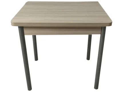 Фото для Стол обеденный Д17 раскладной (Ясень шимо светлый/Опоры металлик)