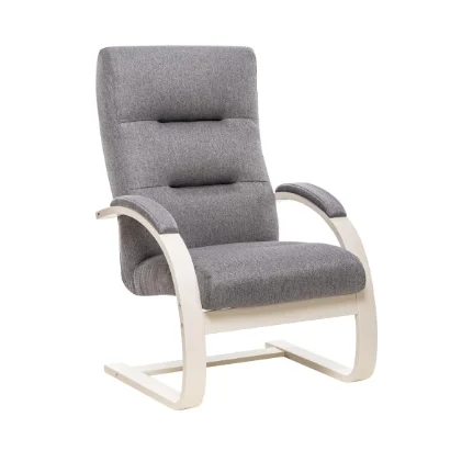 Фото для Кресло для отдыха Leset Монэ (Слоновая кость/Ткань Malmo 95 Серый)