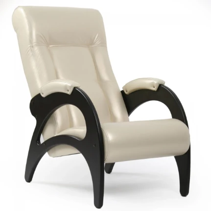 Фото для Кресло для отдыха Неаполь Модель 9 без лозы (Венге-эмаль/Экокожа Бежевый Oregon Perlamutr 106)