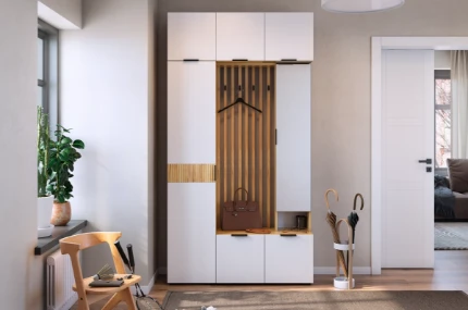 Фото для Прихожая Бери К-8 (Дуб крафт золотой/Белое дерево)