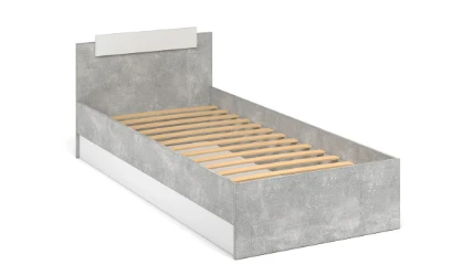 Фото для Кровать 0.9 Чикаго (Ателье светлый/Белый)