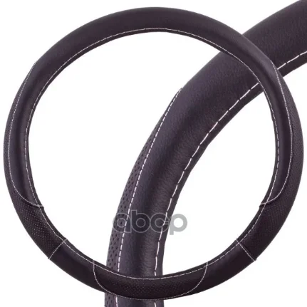 Фото для Оплетка На Руль Skyway Art-4 M Черная Экокожа S01102312 Skyway арт. S01102312