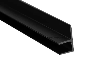 Фото для Планка для фартука угловая Черная F 3,0м