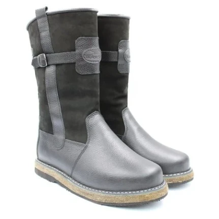 Фото для Сапоги из натуральной кожи+нубук мех овчина нат. (до -60) цвет в ассорт