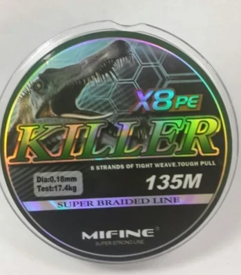 Фото для Шнур плетенный MIFINE KILLER x8PE 135м в ассорт