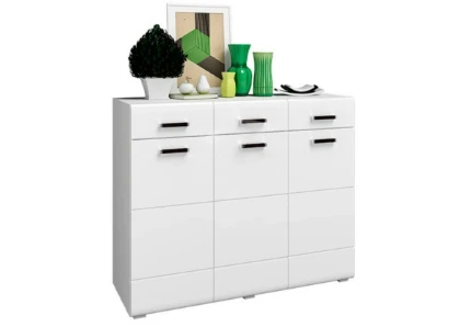 Фото для Нэнси NEW Комод (3д+3ящ) (Белый глянец холдный, Белый) МИФ