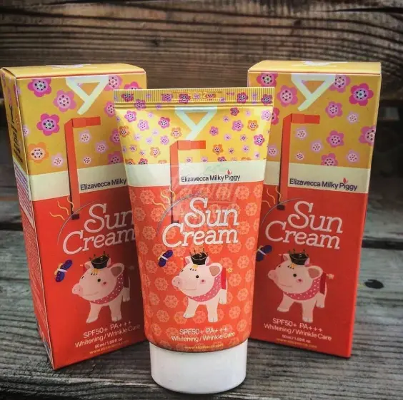 Солнцезащитный крем с коллагеном Elizavecca Milky Piggy Sun Cream SPF50+